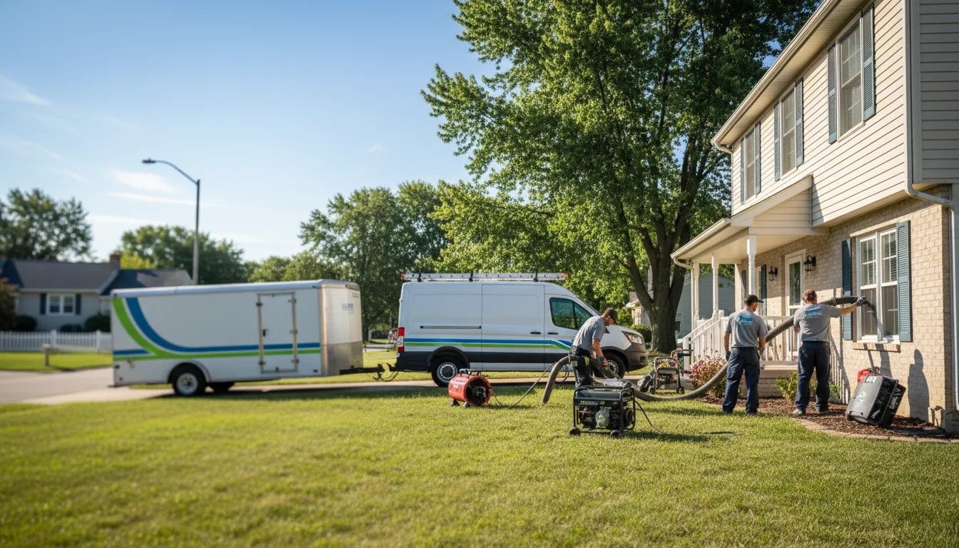 Flooded Basement Restoration And Cleanup With Repair in Losantville, IN near me
